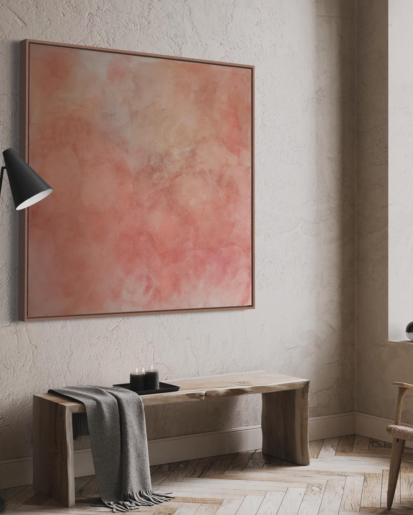 Tableau grand format - Ciel Rose Poudré