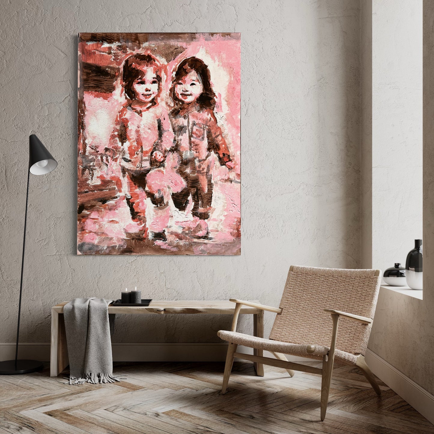 Tableau original (DROITE) - série Merveilles d'enfance - Acrylique sur toile